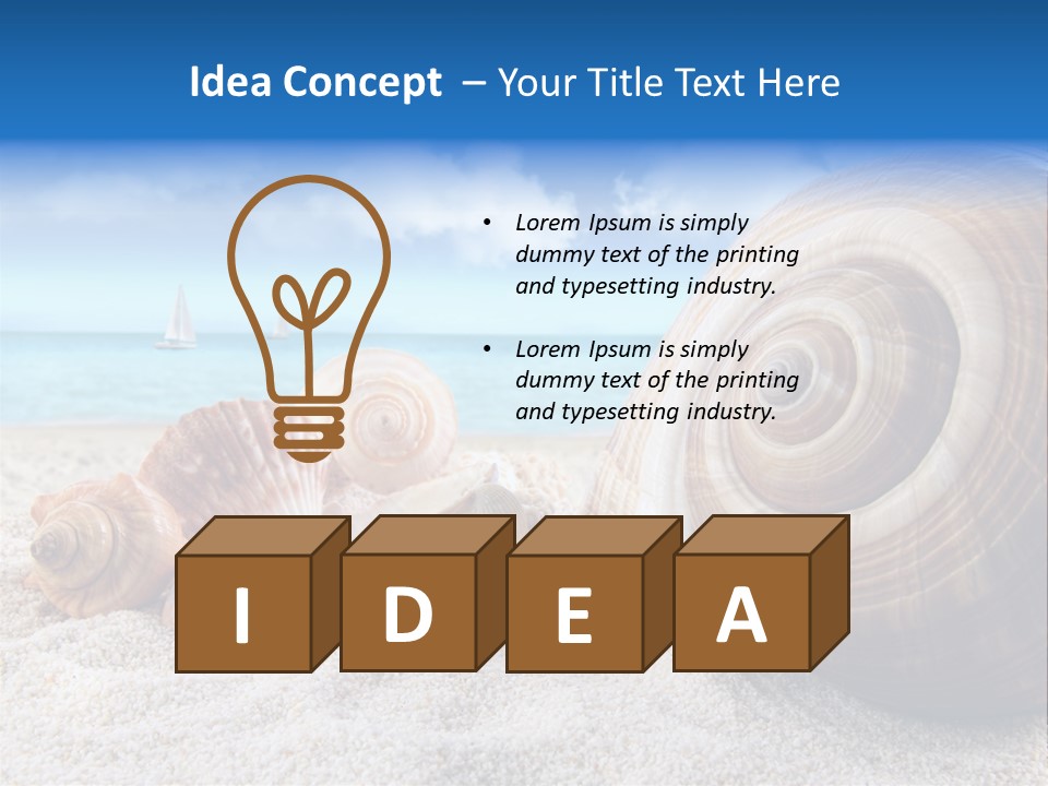 Summer Seashore Resort PowerPoint Template