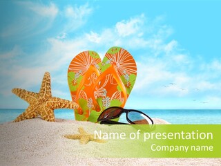 Wave Sun Tropical PowerPoint Template