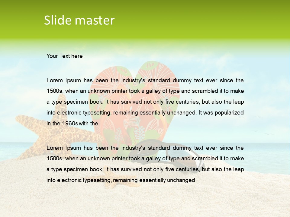 Wave Sun Tropical PowerPoint Template