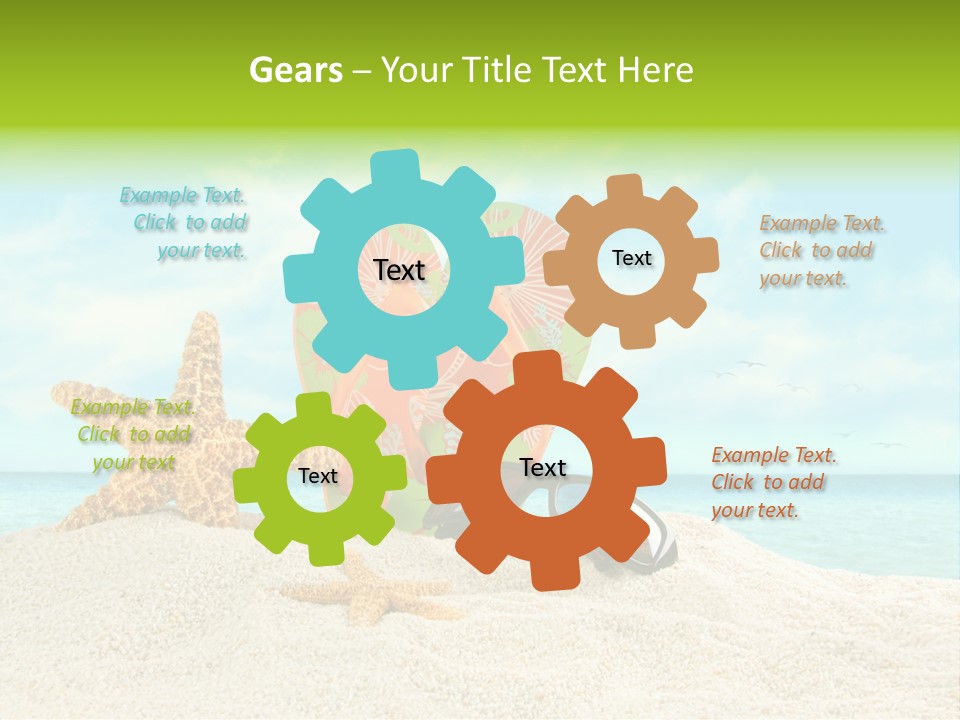 Wave Sun Tropical PowerPoint Template