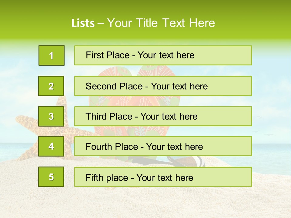 Wave Sun Tropical PowerPoint Template