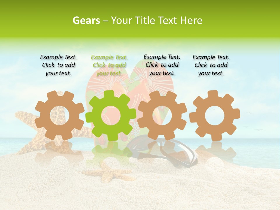 Wave Sun Tropical PowerPoint Template