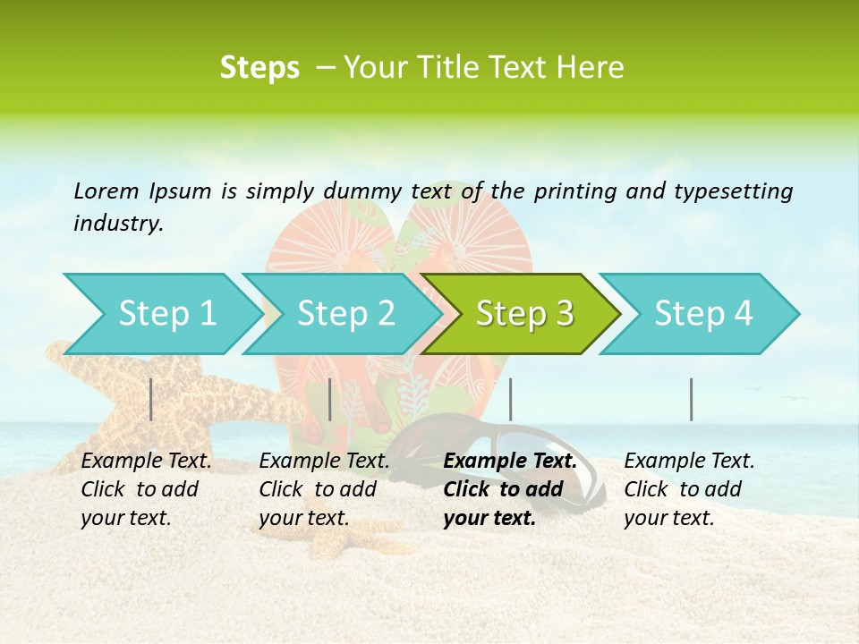 Wave Sun Tropical PowerPoint Template