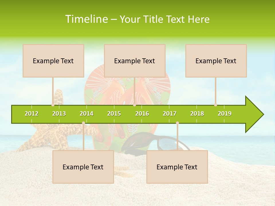 Wave Sun Tropical PowerPoint Template