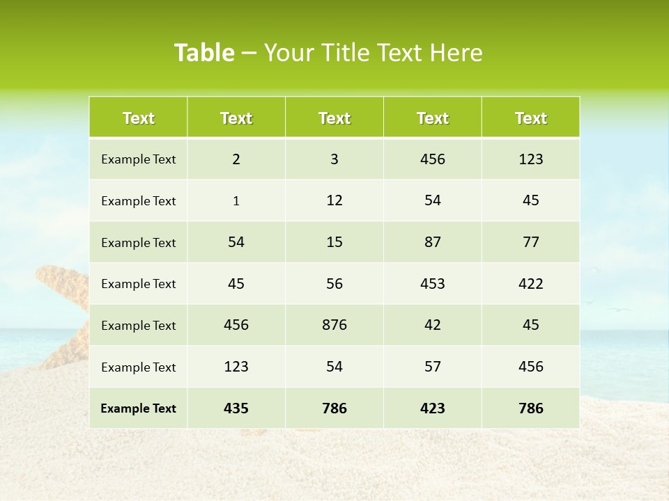 Wave Sun Tropical PowerPoint Template