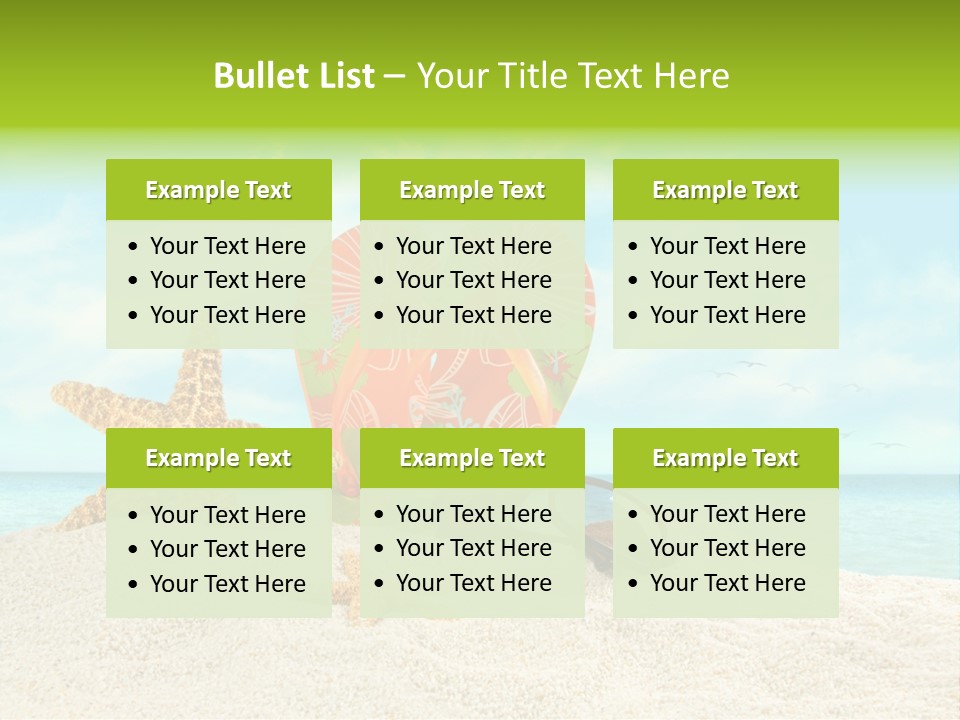 Wave Sun Tropical PowerPoint Template