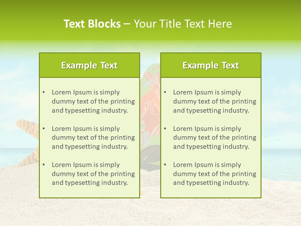 Wave Sun Tropical PowerPoint Template