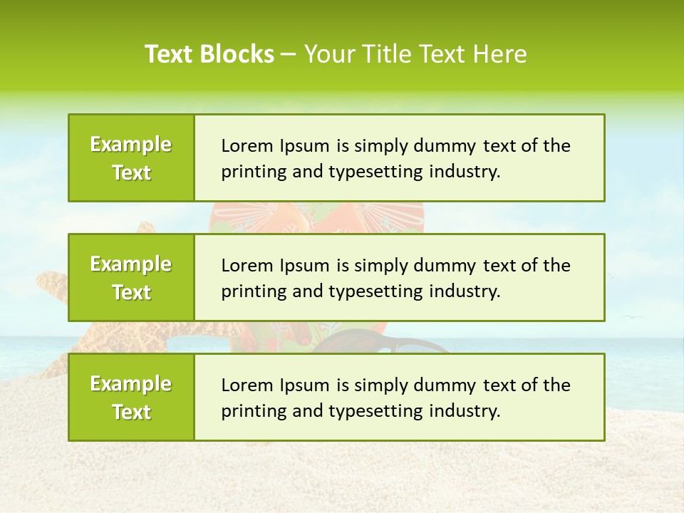 Wave Sun Tropical PowerPoint Template
