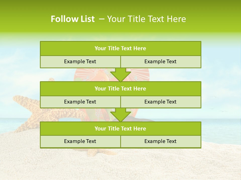Wave Sun Tropical PowerPoint Template