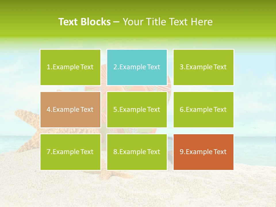 Wave Sun Tropical PowerPoint Template