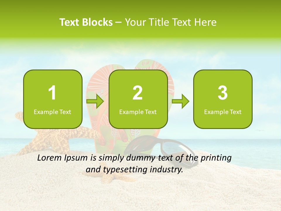 Wave Sun Tropical PowerPoint Template