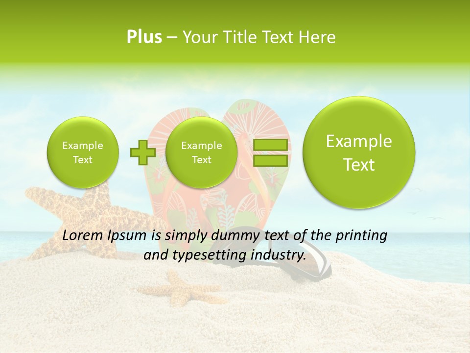 Wave Sun Tropical PowerPoint Template