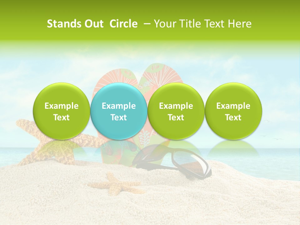Wave Sun Tropical PowerPoint Template