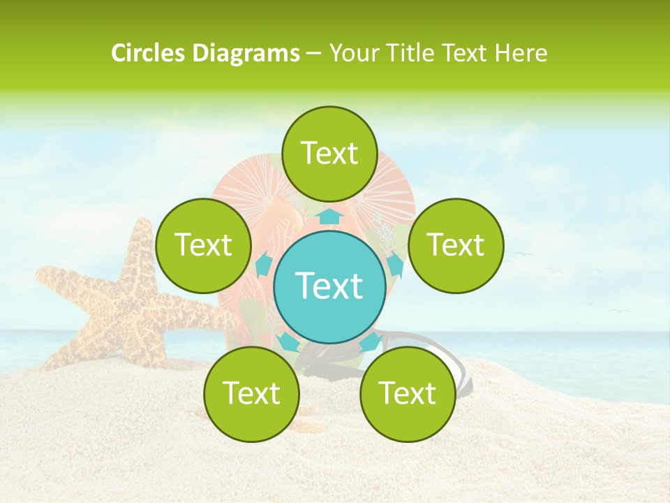 Wave Sun Tropical PowerPoint Template