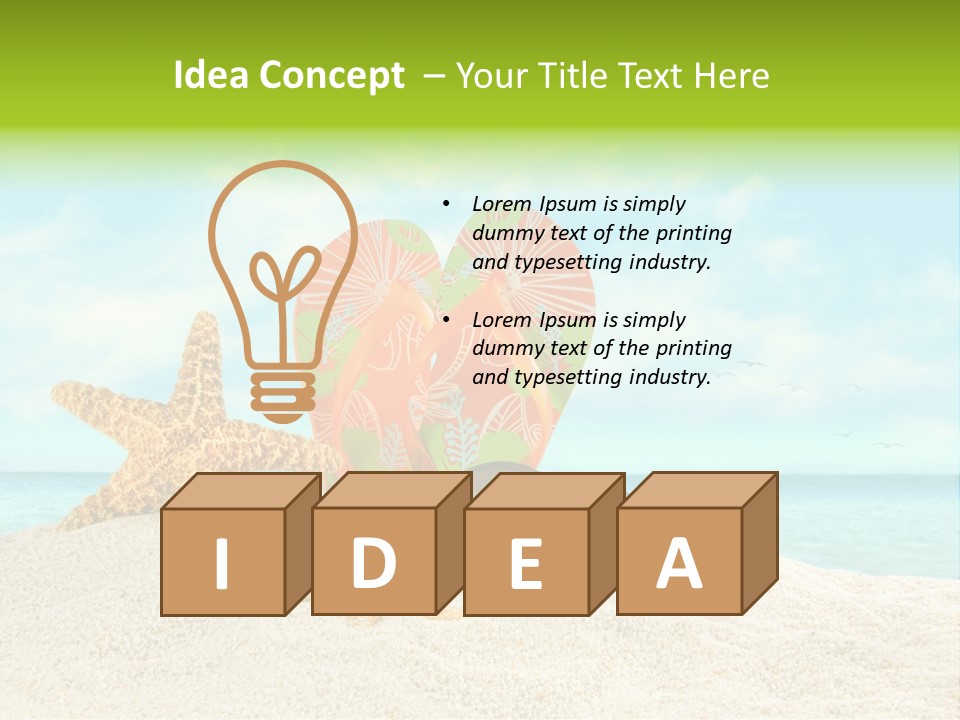 Wave Sun Tropical PowerPoint Template