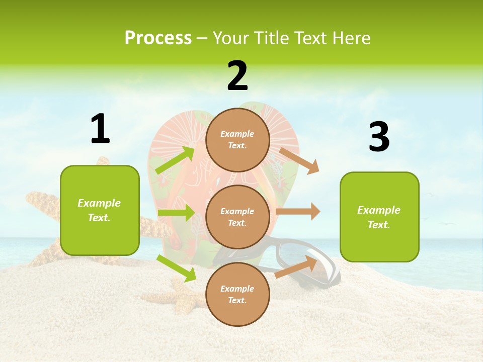 Wave Sun Tropical PowerPoint Template