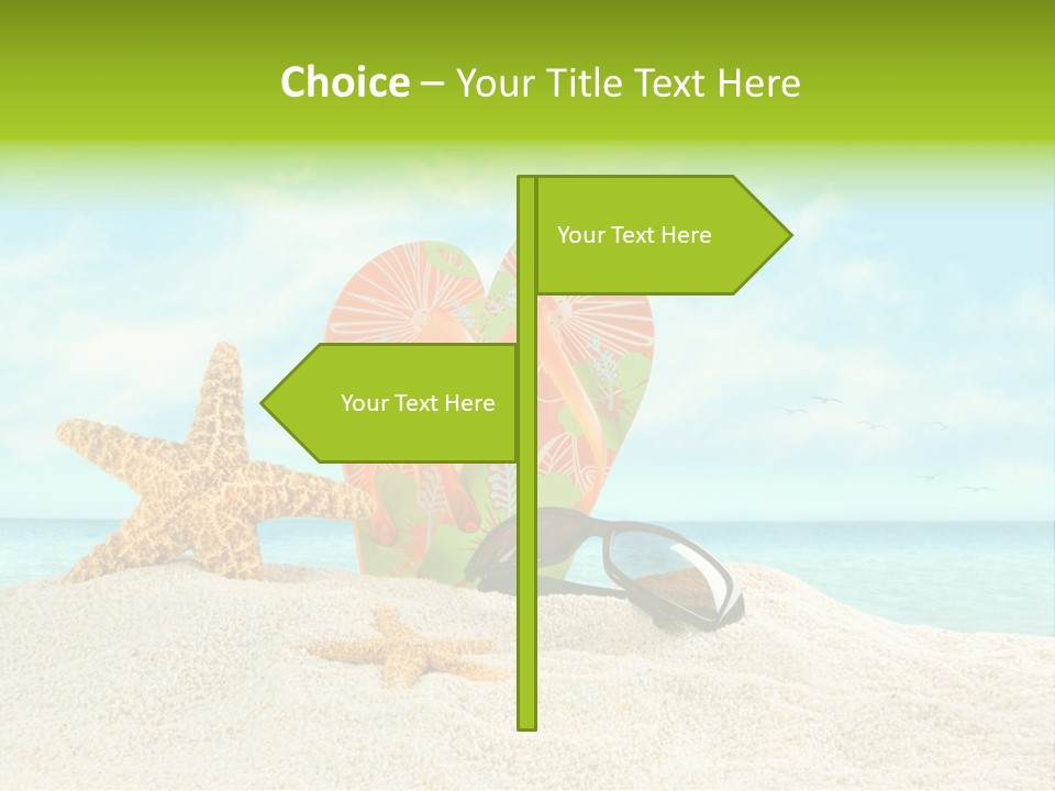 Wave Sun Tropical PowerPoint Template