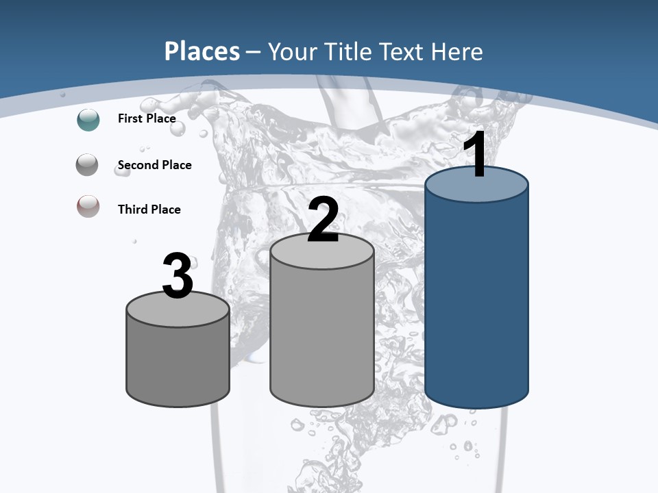 Cold Droplets White PowerPoint Template