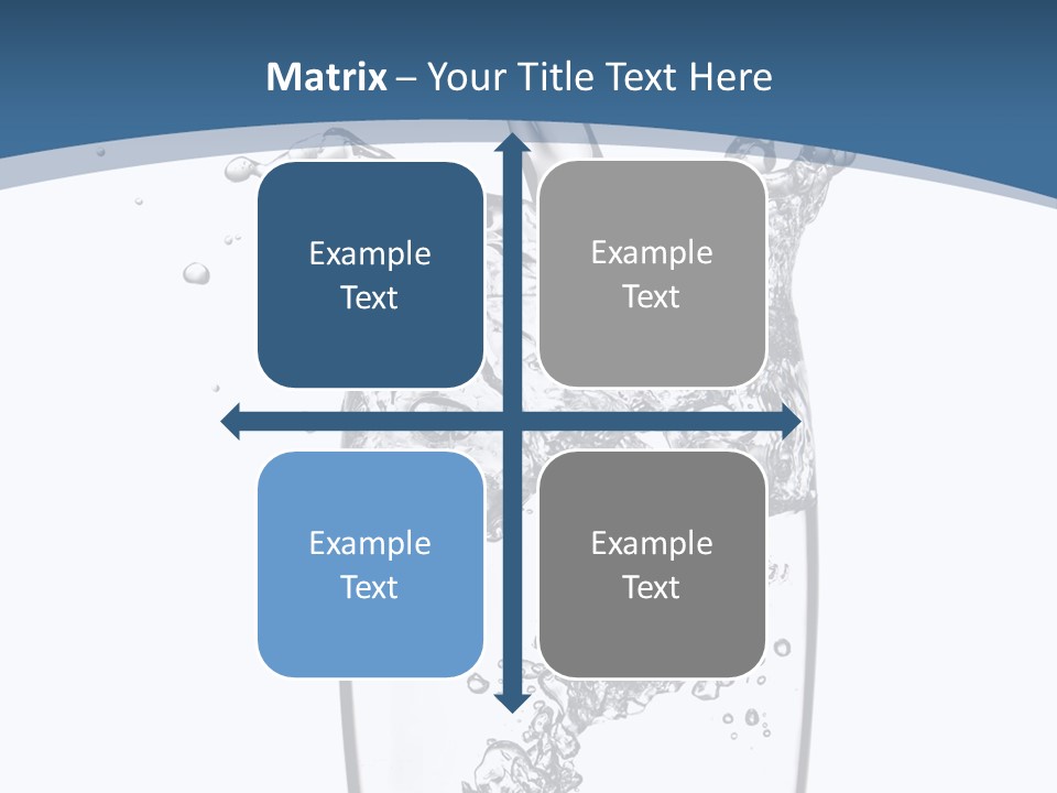 Cold Droplets White PowerPoint Template