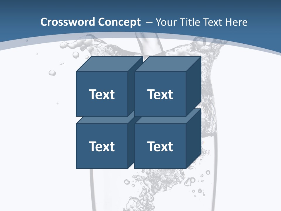Cold Droplets White PowerPoint Template
