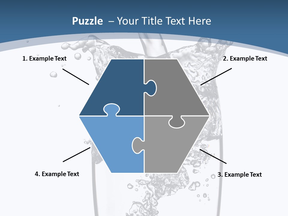 Cold Droplets White PowerPoint Template