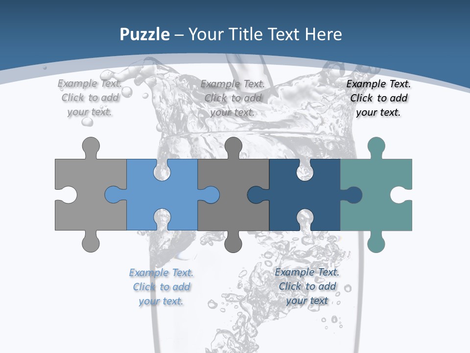 Cold Droplets White PowerPoint Template