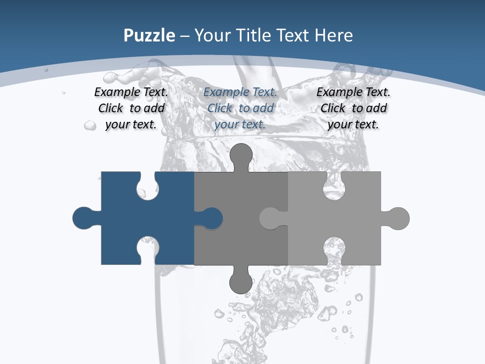 Cold Droplets White PowerPoint Template