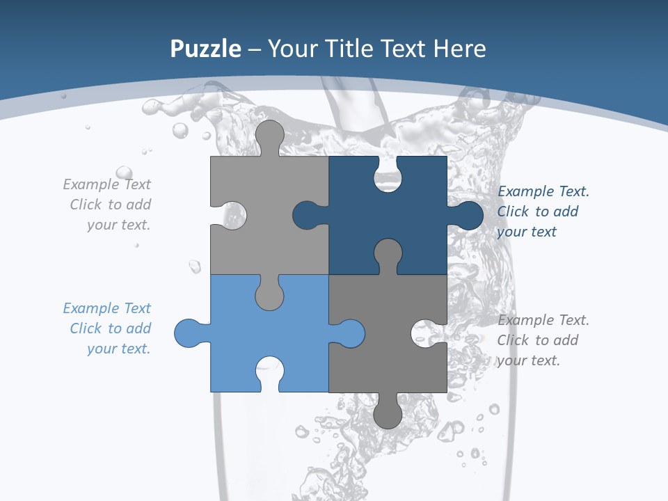 Cold Droplets White PowerPoint Template