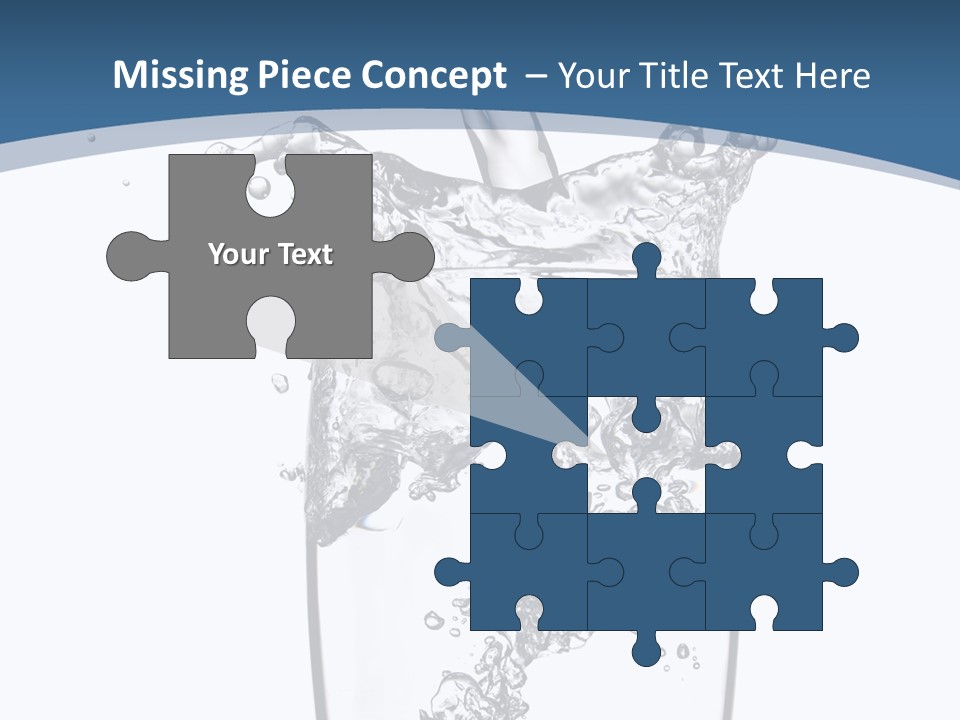 Cold Droplets White PowerPoint Template