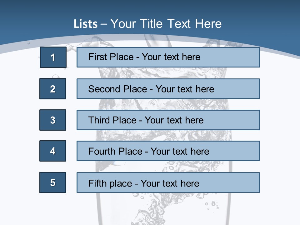 Cold Droplets White PowerPoint Template