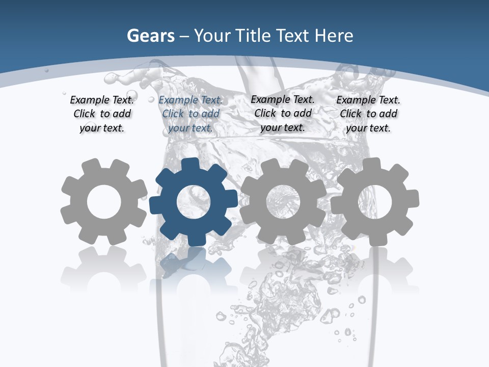 Cold Droplets White PowerPoint Template