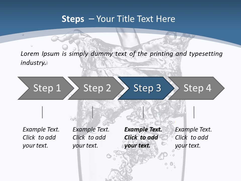 Cold Droplets White PowerPoint Template