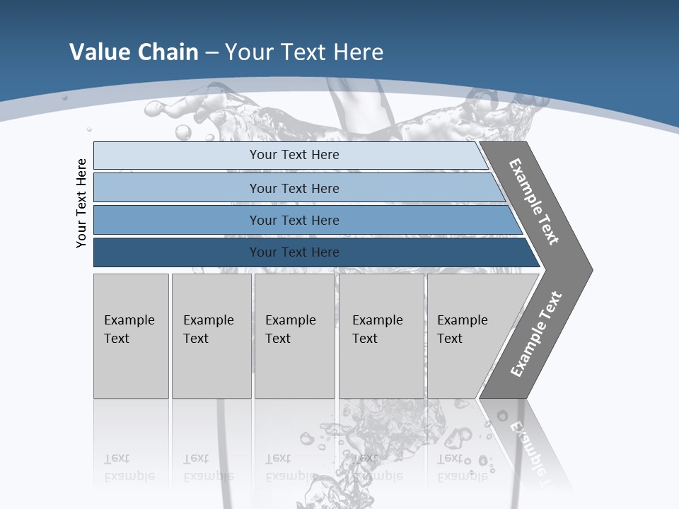 Cold Droplets White PowerPoint Template