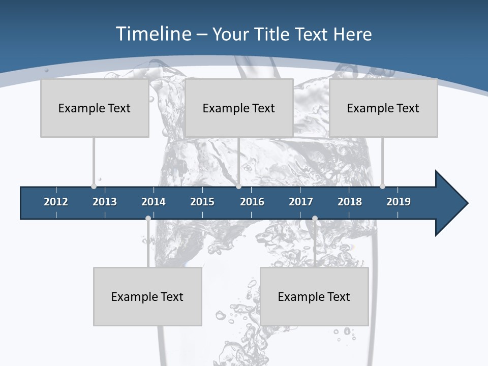 Cold Droplets White PowerPoint Template