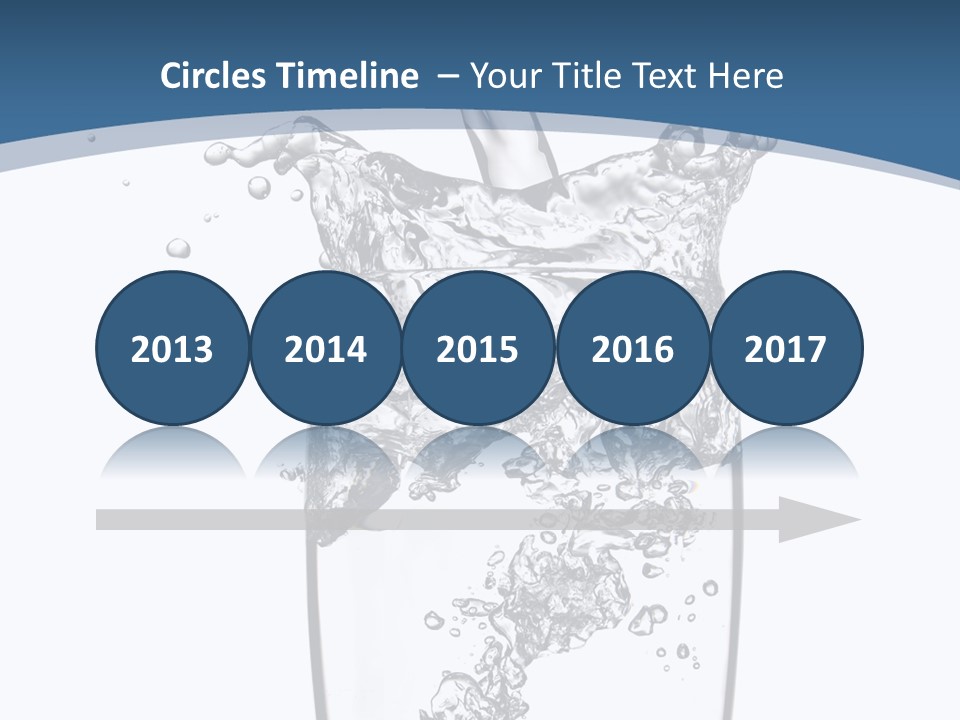 Cold Droplets White PowerPoint Template