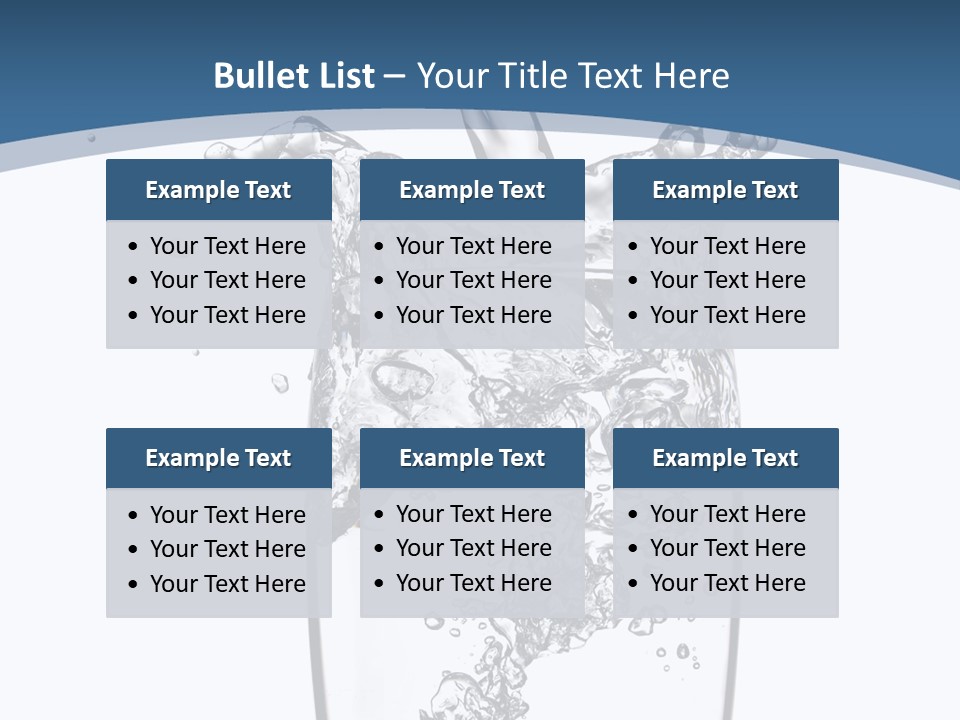 Cold Droplets White PowerPoint Template