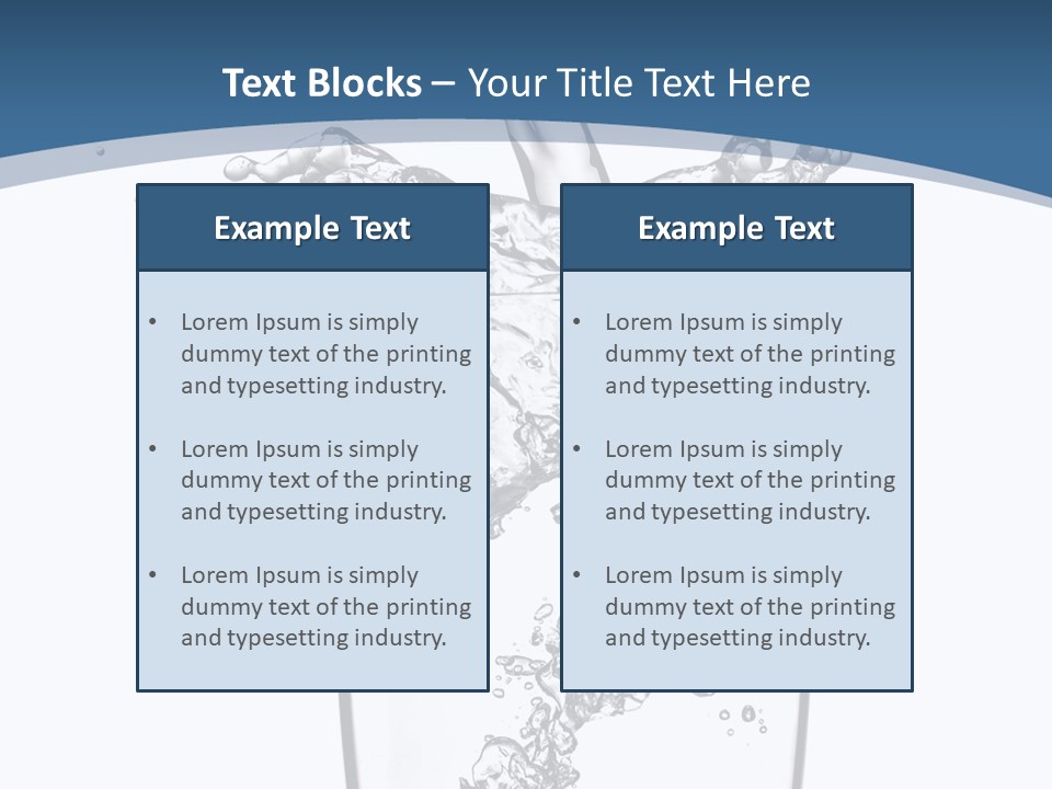 Cold Droplets White PowerPoint Template