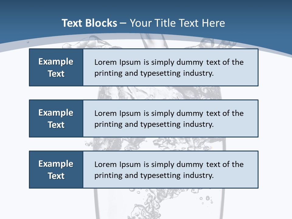 Cold Droplets White PowerPoint Template
