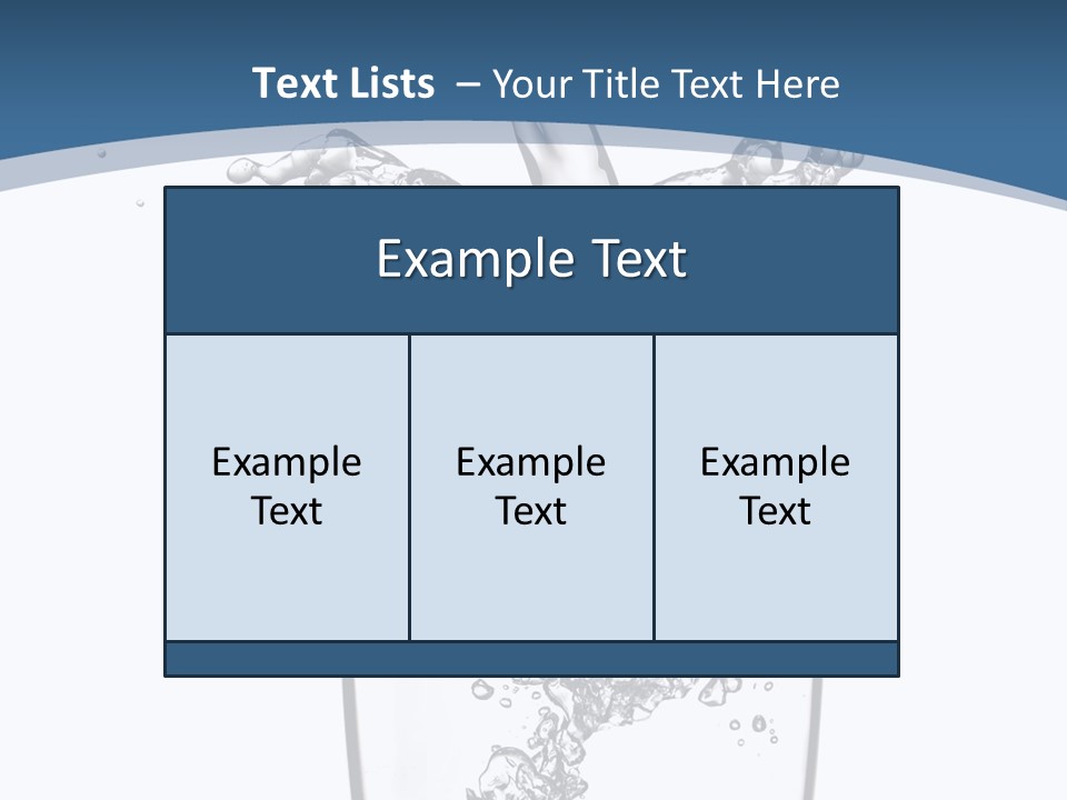 Cold Droplets White PowerPoint Template