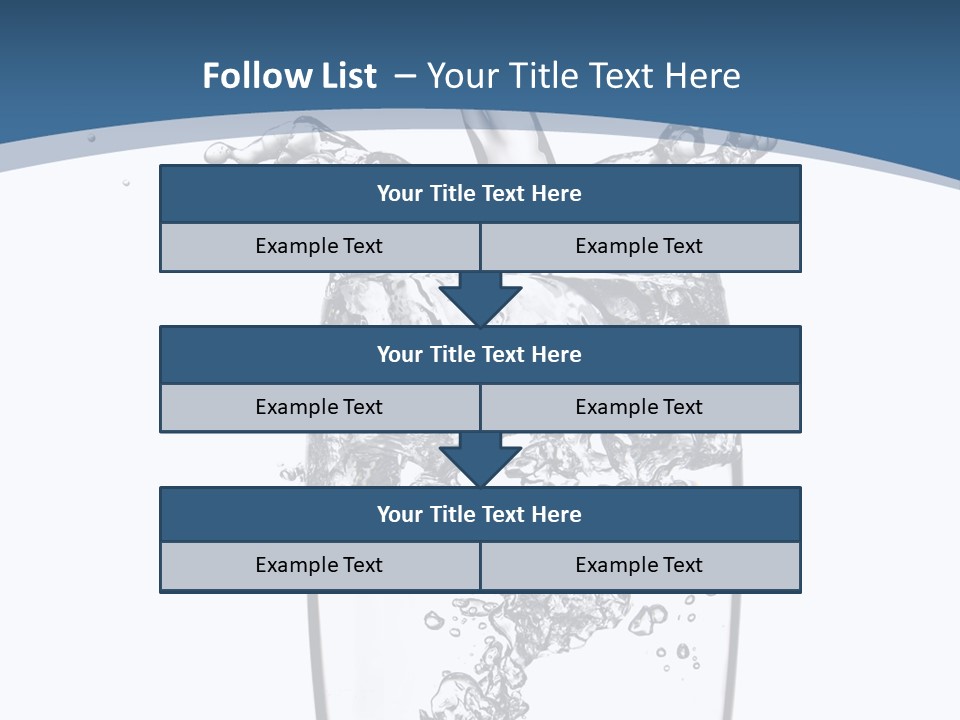 Cold Droplets White PowerPoint Template