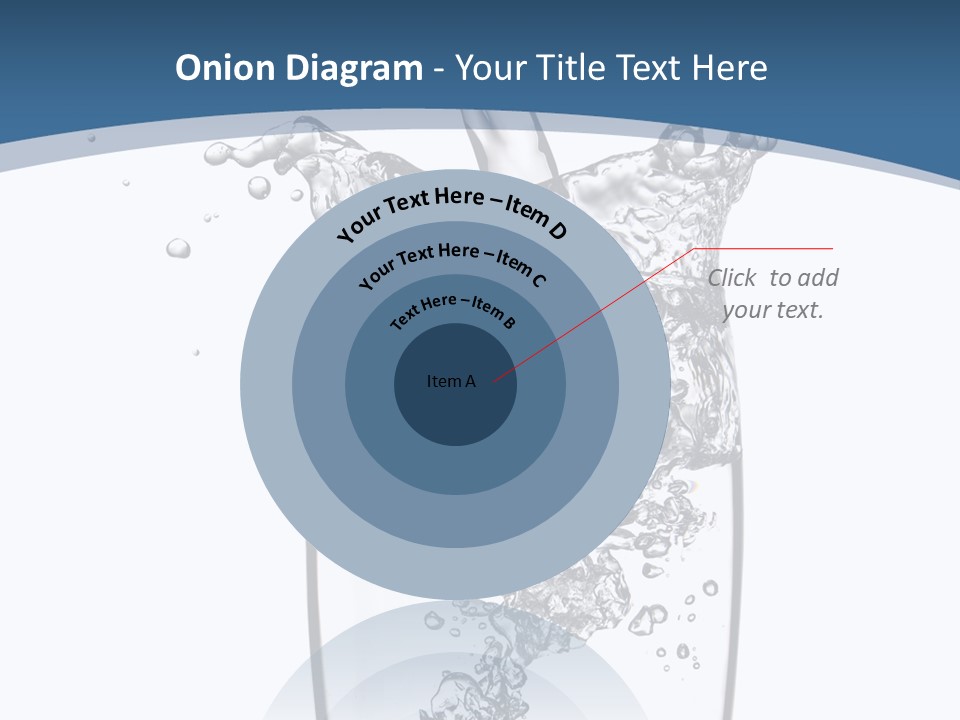 Cold Droplets White PowerPoint Template