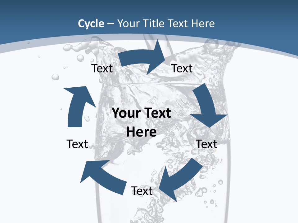 Cold Droplets White PowerPoint Template