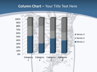 Cold Droplets White PowerPoint Template