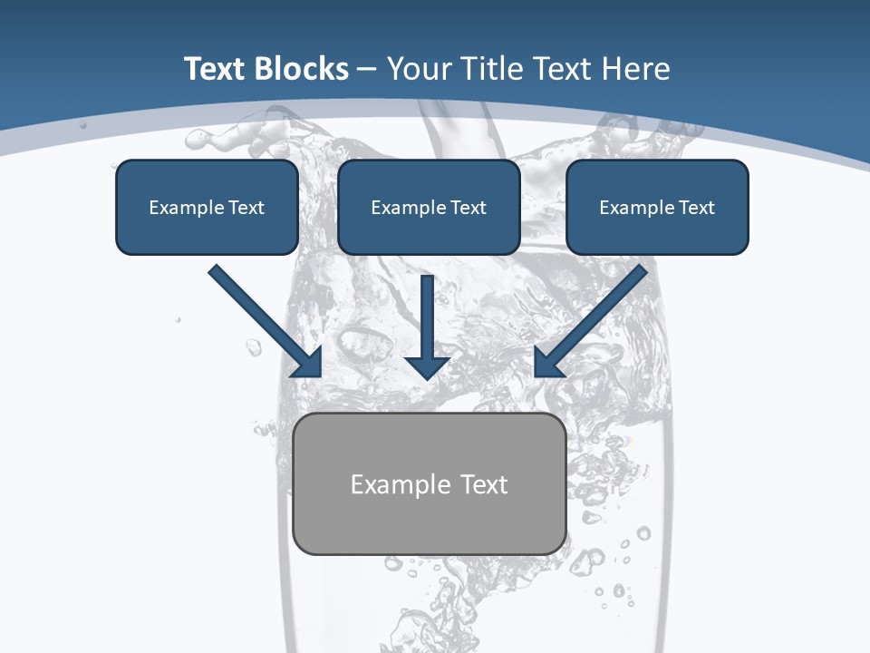 Cold Droplets White PowerPoint Template