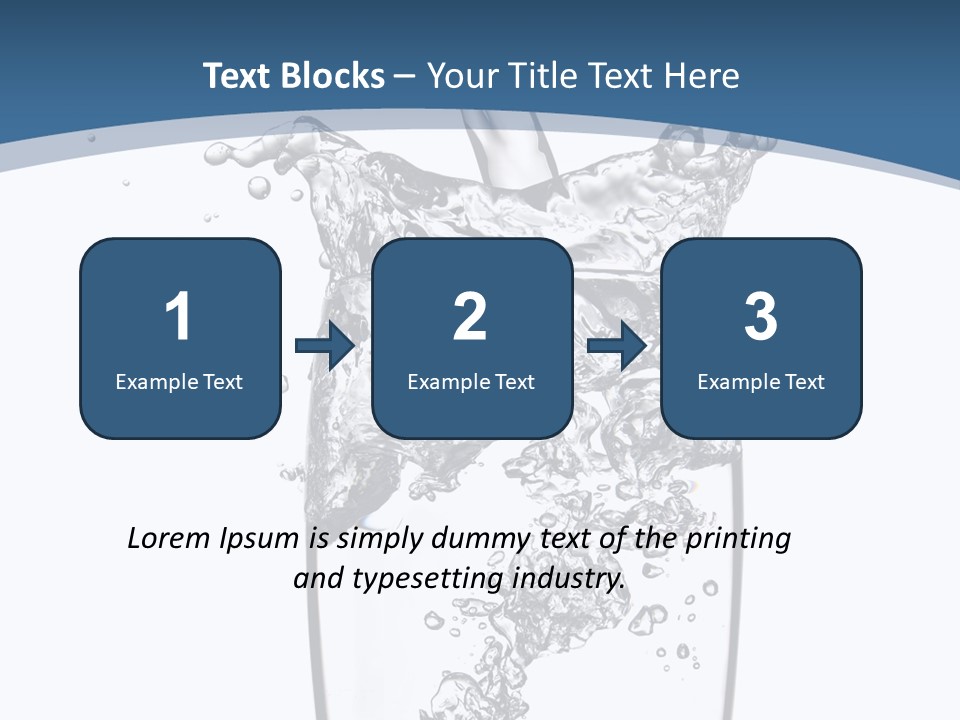 Cold Droplets White PowerPoint Template
