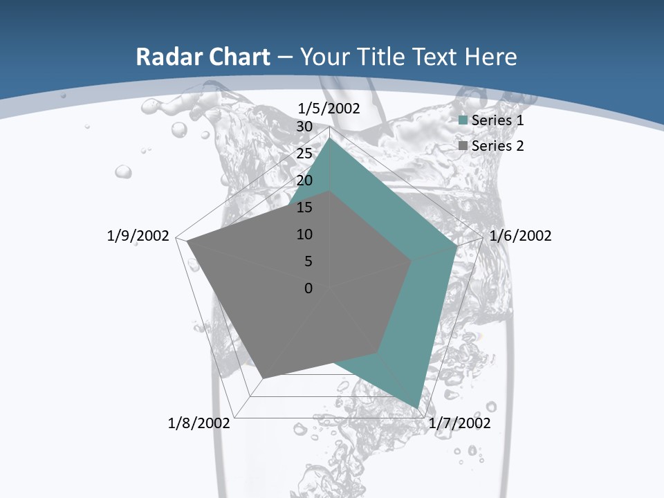 Cold Droplets White PowerPoint Template