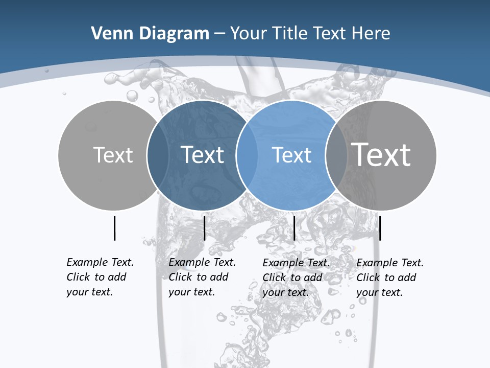 Cold Droplets White PowerPoint Template