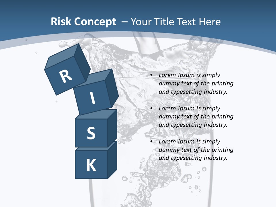 Cold Droplets White PowerPoint Template