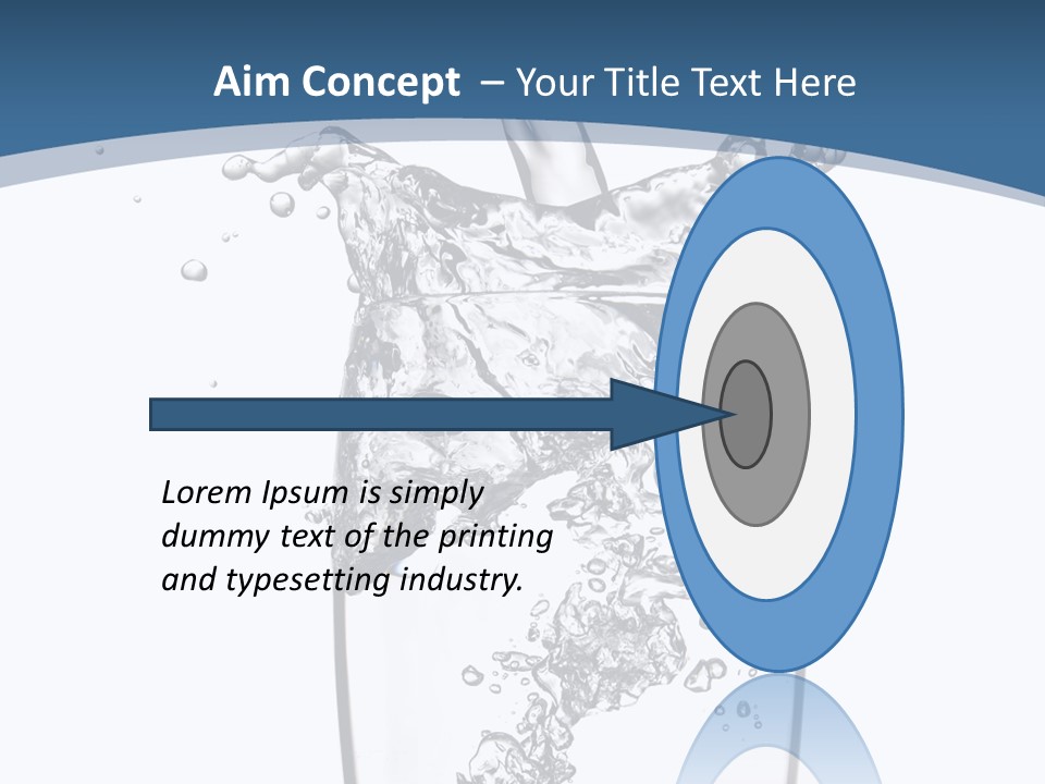 Cold Droplets White PowerPoint Template