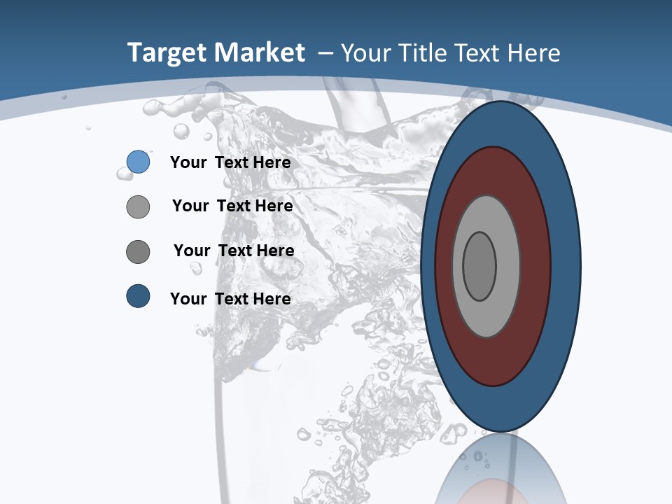 Cold Droplets White PowerPoint Template